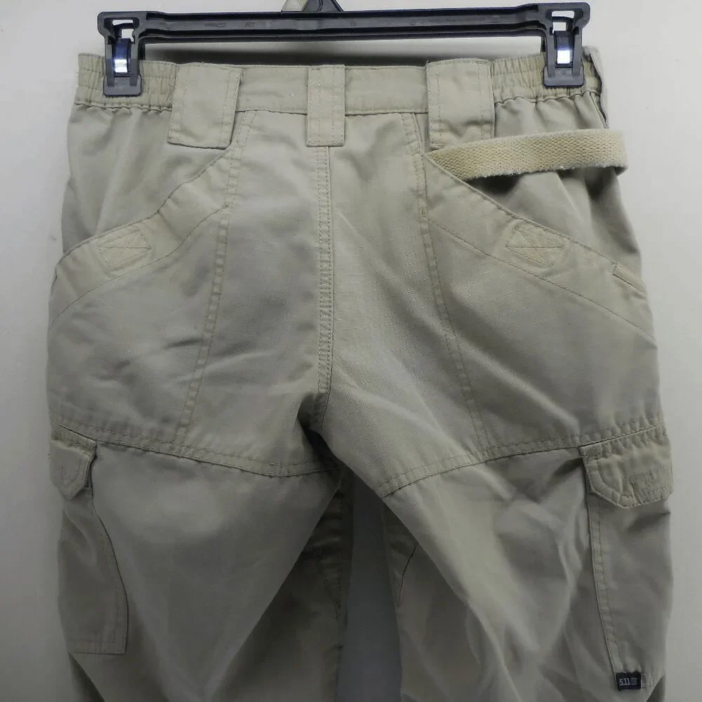 5.11+ TACTICAL Taclite Pro Ripstop Pants Women's Size 4 Long‎ Khaki 64360 EUC